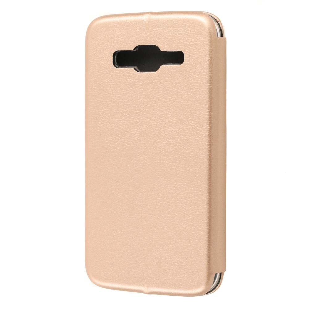 Книжка Premium для Samsung J1 (2016) J120 золота-1