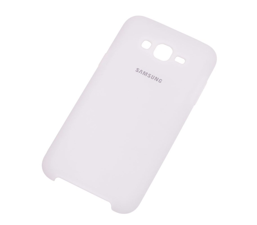 Накладка Silicone Case для Samsung J7 (2015) J700 / J7 Neo J701 (White)-1