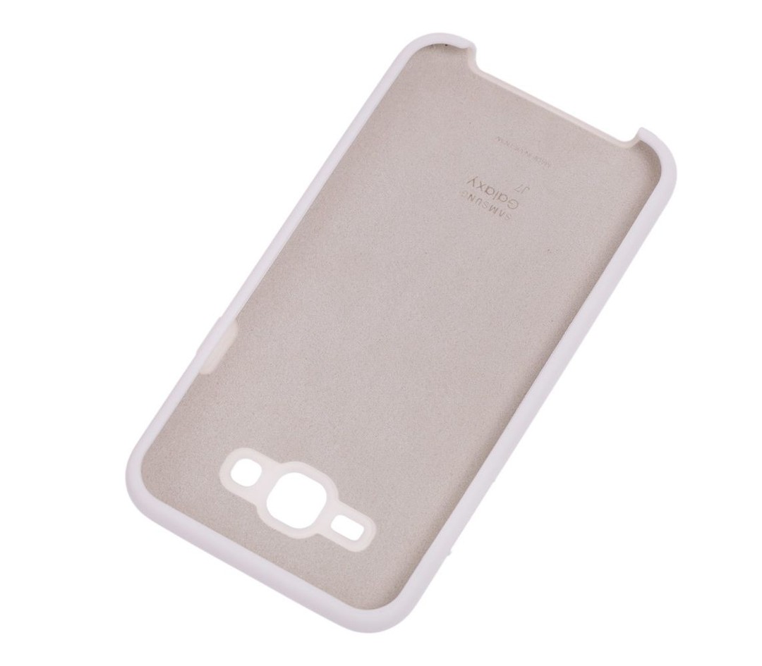 Накладка Silicone Case для Samsung J7 (2015) J700 / J7 Neo J701 (White)-2