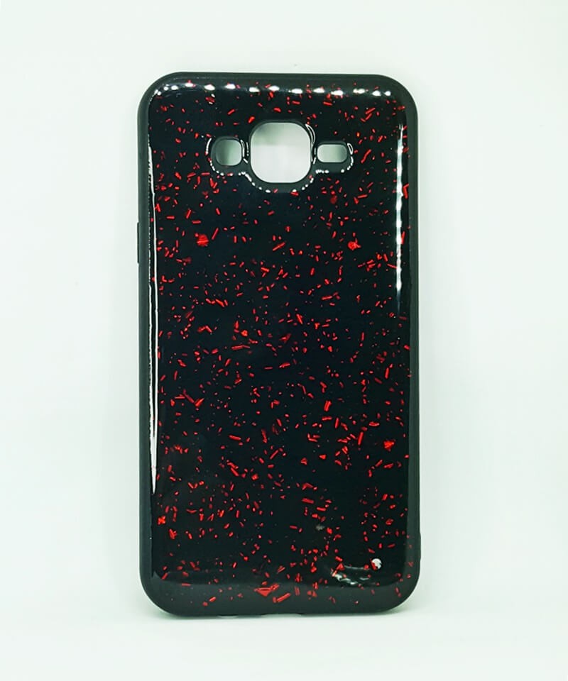 Накладка Confetti для Samsung J7 (2015) J700 червоний-0
