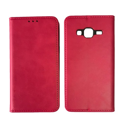 Книжка Black TPU Magnet для Samsung J5 (2015) J500 Рожева-0