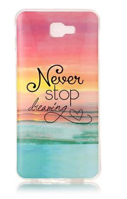 Накладка для Samsung Galaxy J7 Prime G610F "Never stop" (силікон)-0