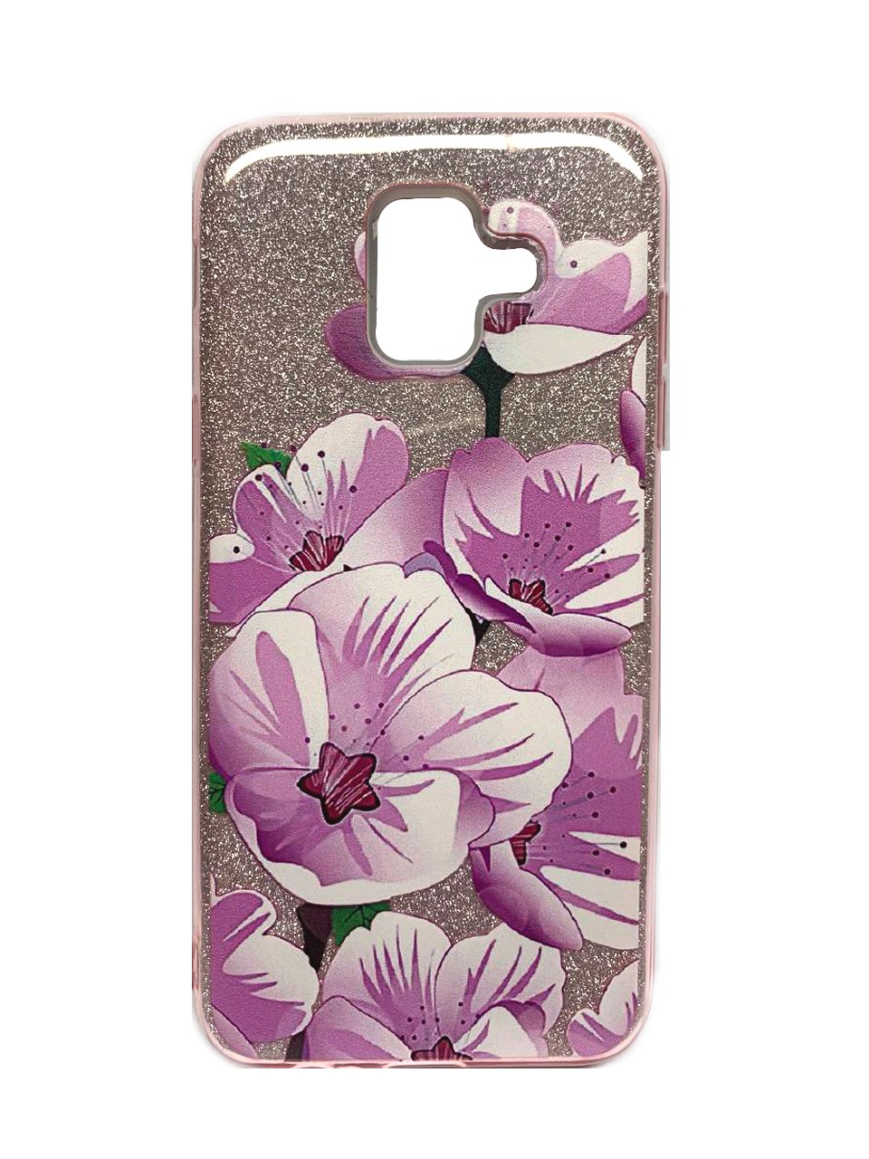 Накладка TWINS для Samsung A6 2018/A600 Flowers "Рожеві квіти"-0