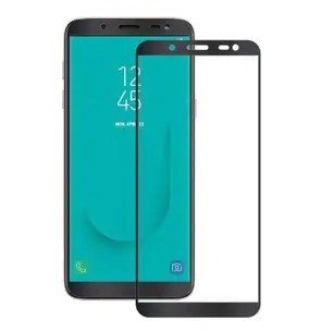 Захисне скло (NP) для Samsung J810/J8 (2018) чорна рамка-0