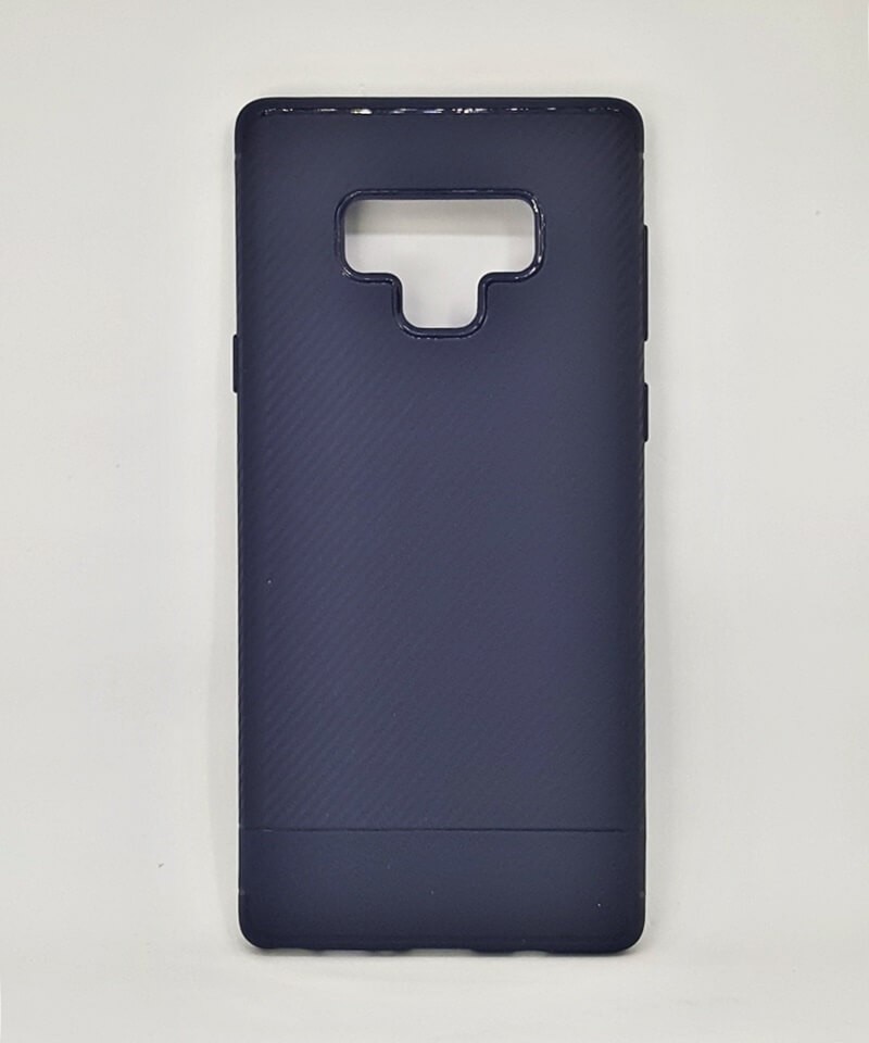 Накладка силіконова Carbon line для Samsung Note 9 (синя)-0