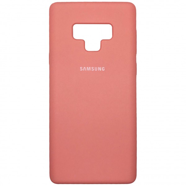 Накладка Silicone Cover для Samsung Note 9 Pink-0