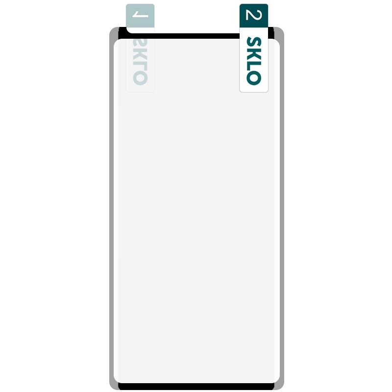 Полімерна плівка SKLO (full glue) для Samsung Note 9 з чоною рамкою-0