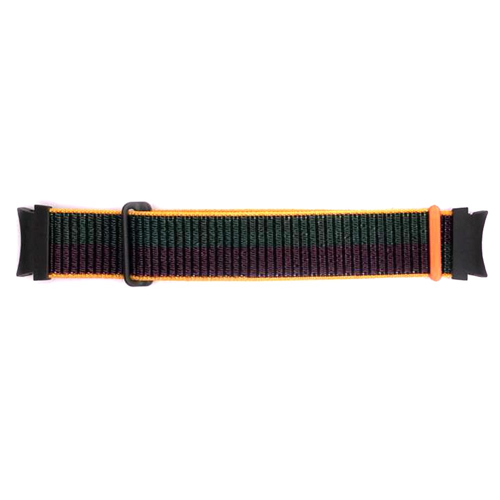 Ремінець Nylon для Samsung Watch 4 / Watch 5 20 mm Multicolor (Violet/green)-0