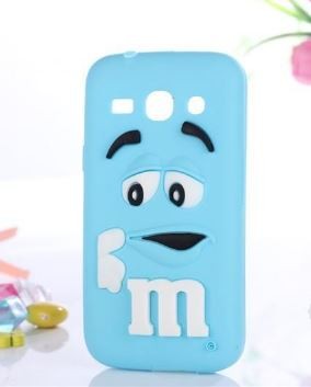 Накладка для Samsung Star Advance G350  M&Ms блакитний 3D-0