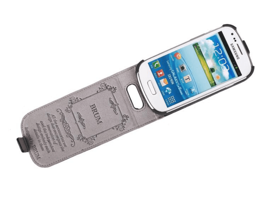 Фліп Brum для Samsung i8190 Model №47 білий-2