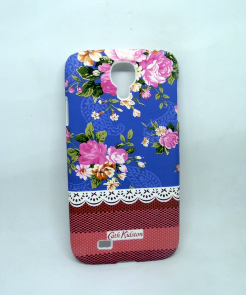 Чохол "CK" для  Samsung S4 I9500 "Квіти сині" (пластик)-0