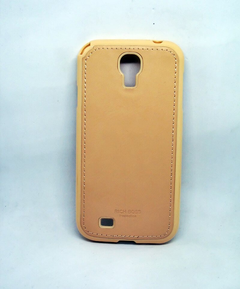 Чохол "Leather" для  Samsung S4 I9500 бежевий-0