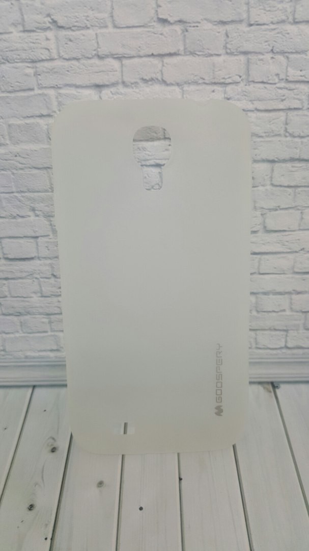 Накладка Goospery Soft Tuch для Samsung S4 I9500 (Біла) в тех. упаковці (0,3 мм)-0