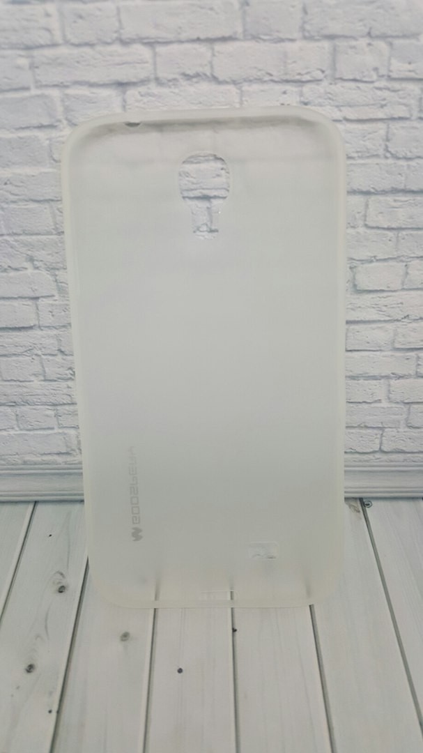 Накладка Goospery Soft Tuch для Samsung S4 I9500 (Біла) в тех. упаковці (0,3 мм)-1