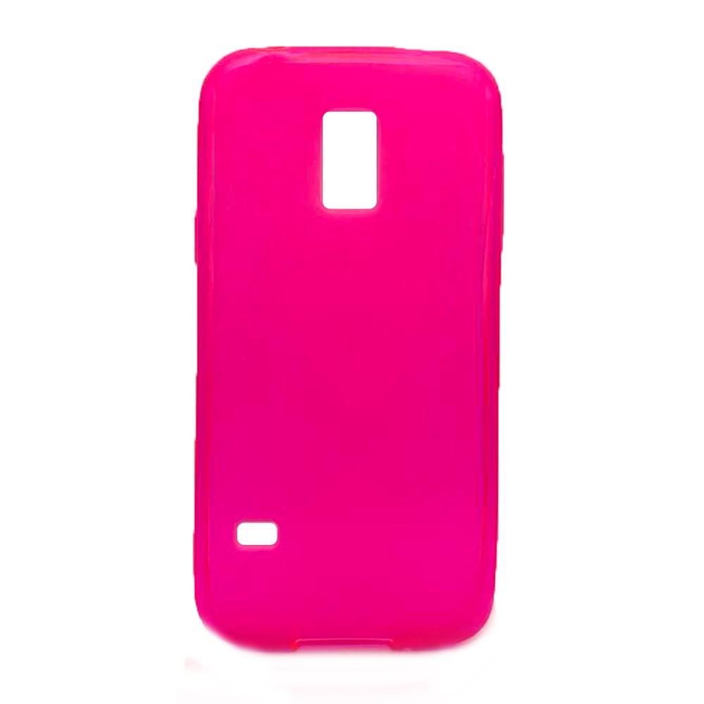 Накладка для Samsung S5 mini Рожевий силікон-0