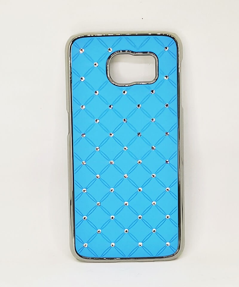 Накладка для Samsung S6 (G920) Diamond блакитна-0