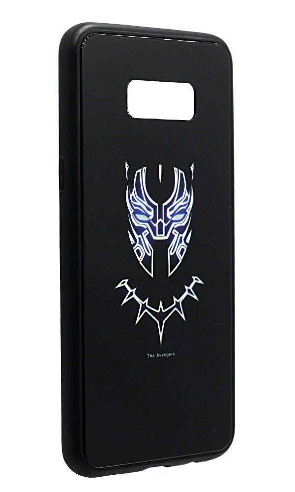 Накладка LUMINOUS GLASS для  Samsung S8 Plus (Black Panther)-1