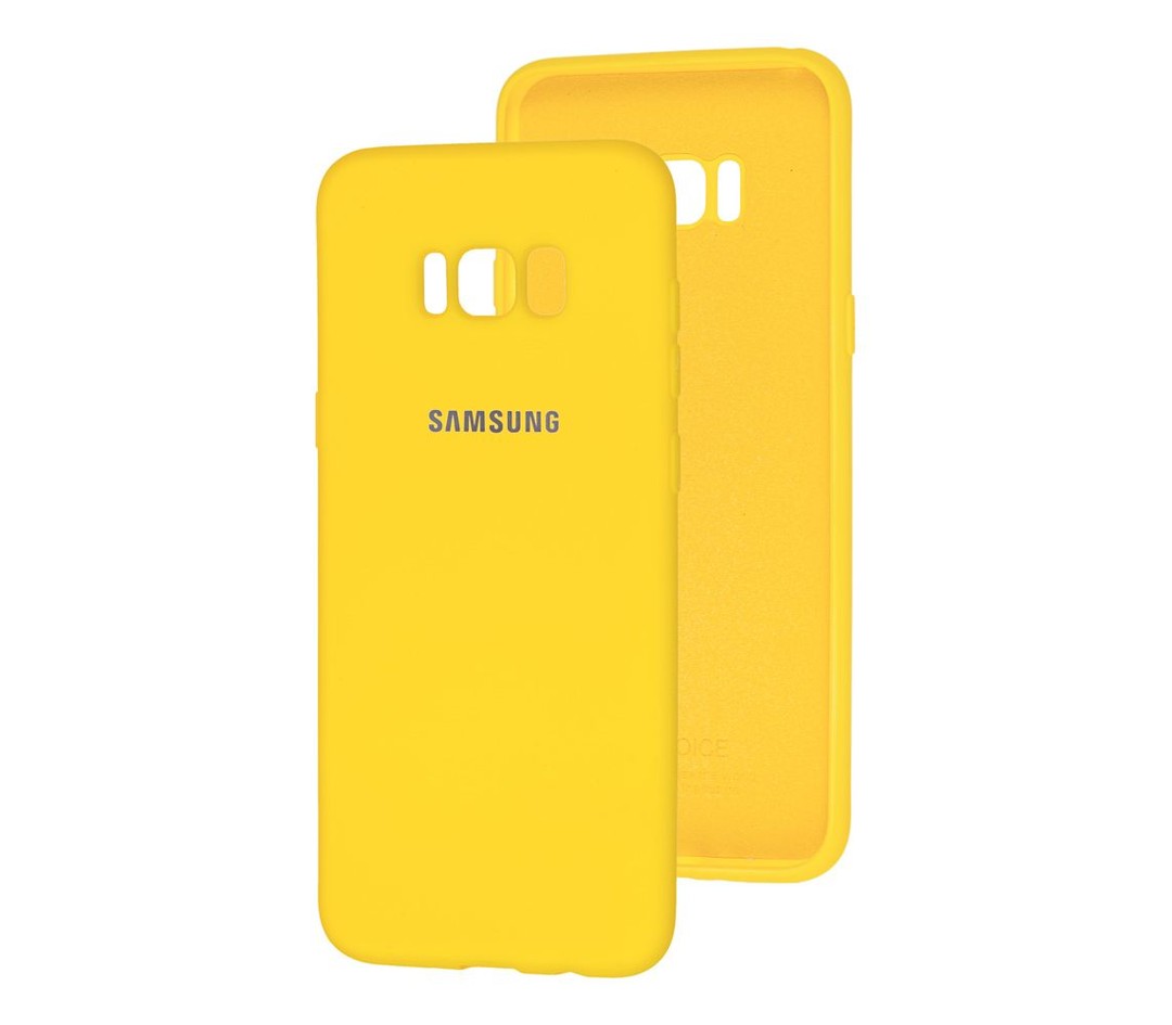 Silicone cover для Samsung S8 Plus (Yellow)-0
