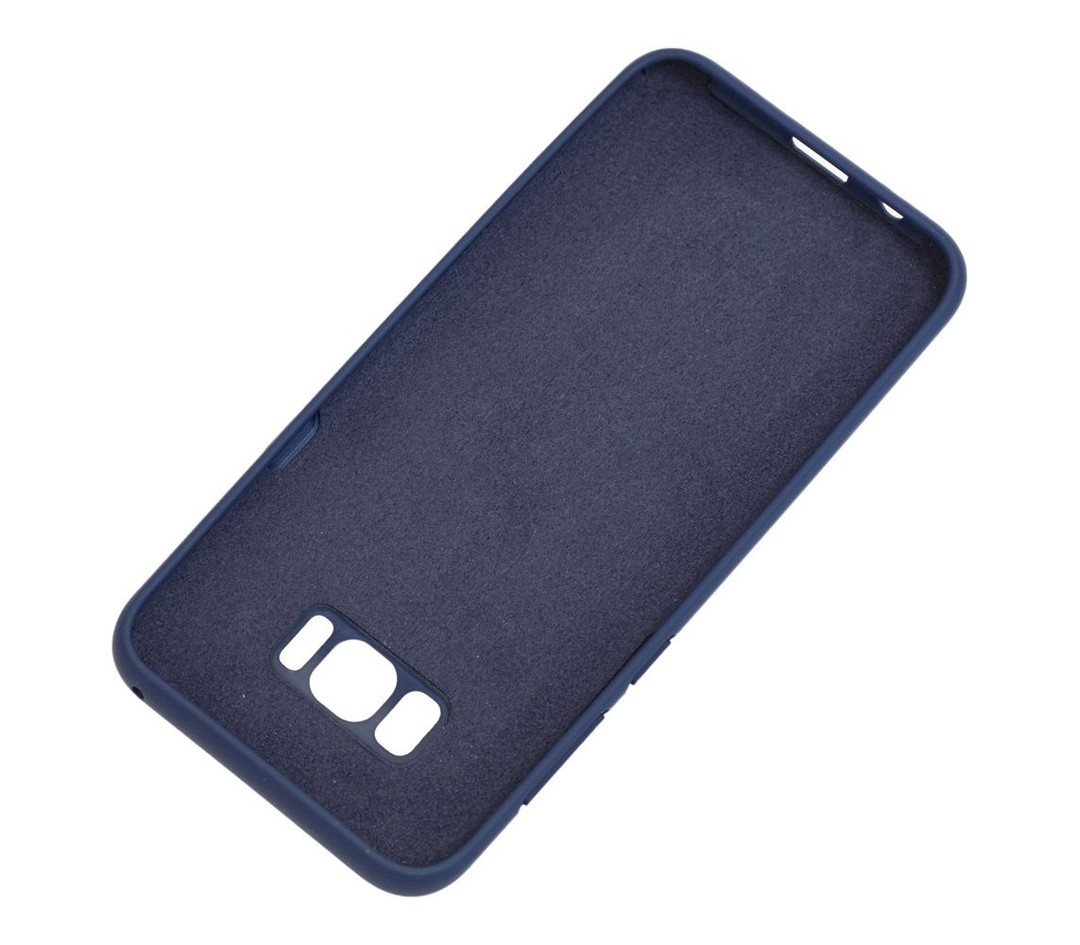 Silicone cover для Samsung S8 Plus темно-синій-1