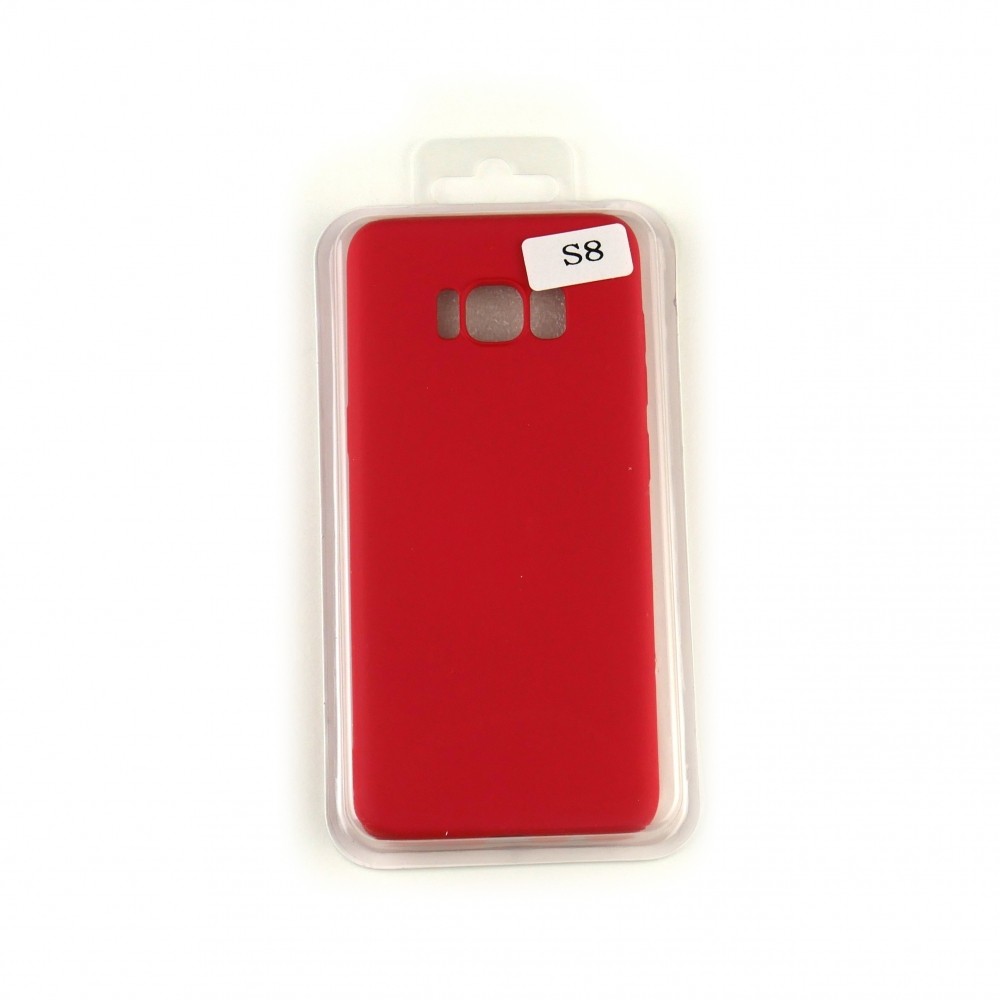 Silicone Case Full Cover для Samsung S8 червоний-0