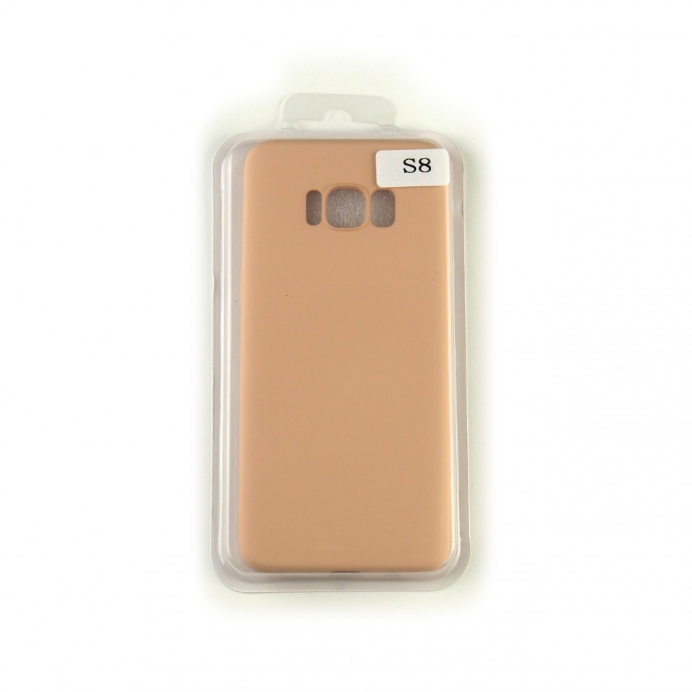 Silicone Case Full Cover для Samsung S8 рожеве золото-0