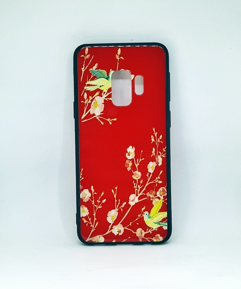 Накладка Flowers глянець для Samsung S9 (Птахи)-0