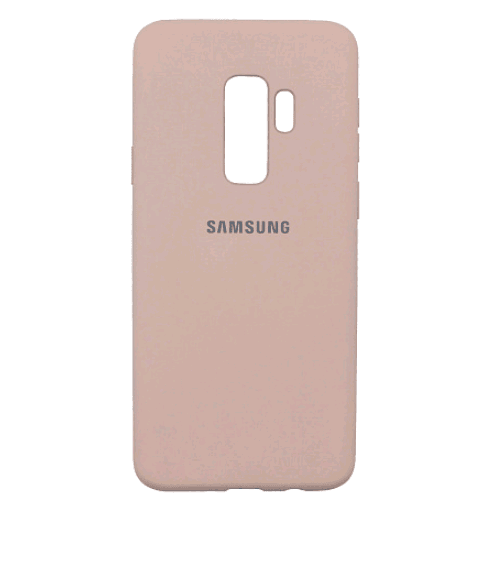 Silicone cover для Samsung S9 Plus пудра-0