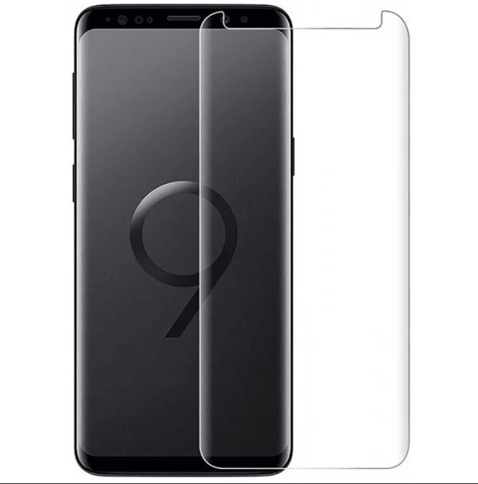 Захисне скло Full GLUE 3D для Samsung S9 прозоре (без упаковки)-0