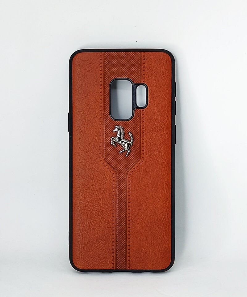 Накладка HORSE для Samsung S9 коричнева-0