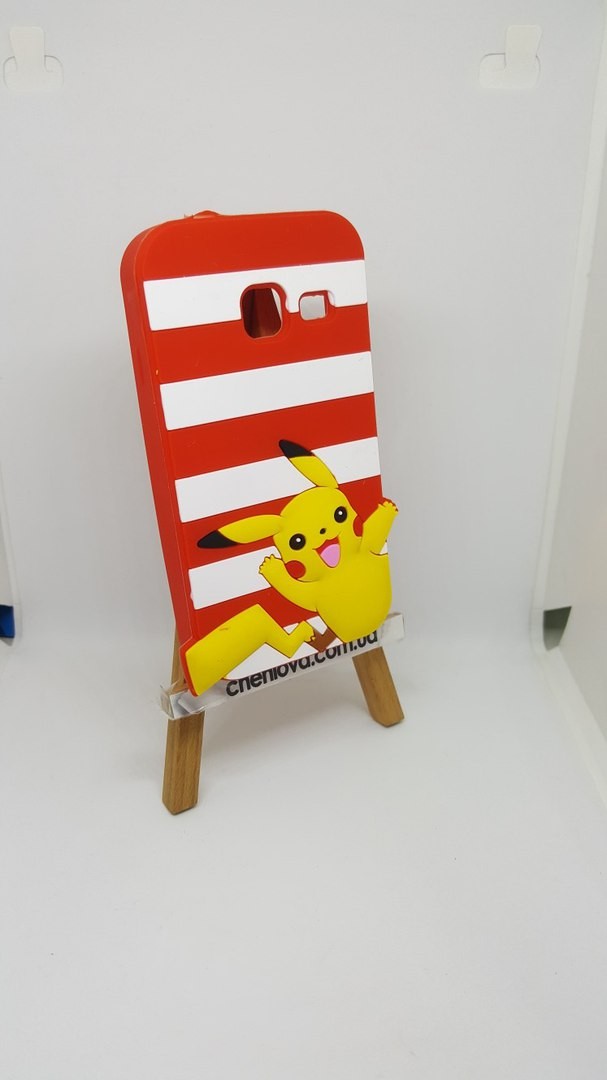 Накладка для Samsung J1 mini j105  "Пікачу червоний в смужку" 3D-0