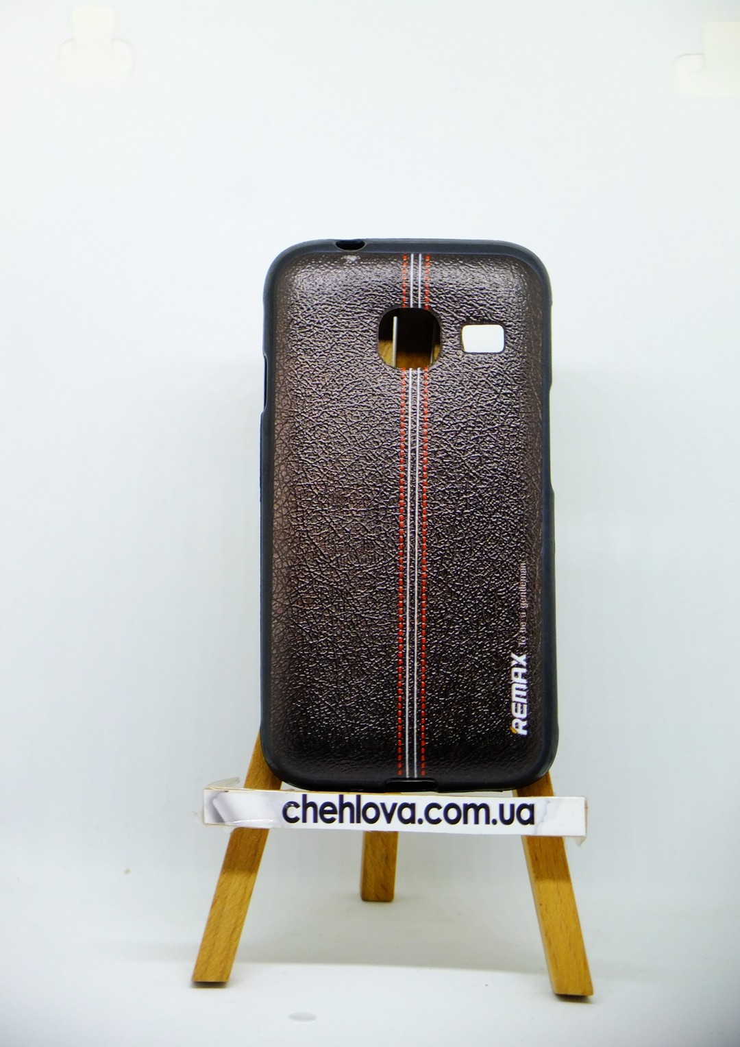 Силиконовая накладка Remax "Leather stripe" для Samsung J1 mini J105-0