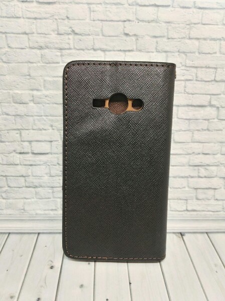 Книжка Goospery Fancy для Samsung J1 Ace J110 коричнева-1