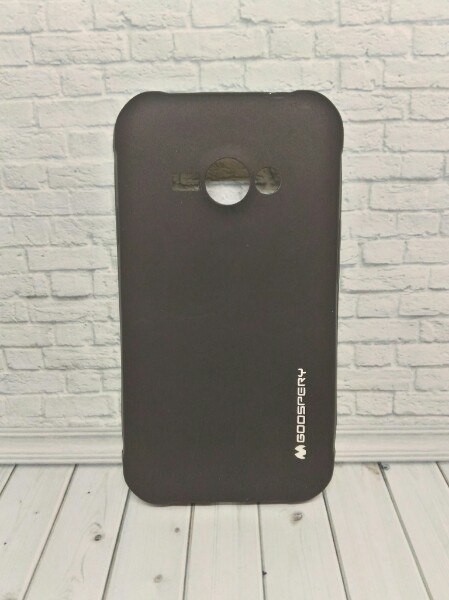 Накладка Goospery Soft Tuch для Samsung J1 Ace J110 (Чорна)  в тех. упаковці (0,3 мм)-0