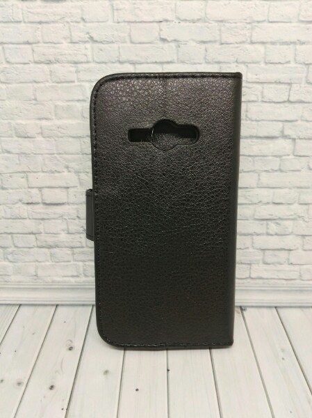 Книжка для Samsung J1 Ace J110 чорна (силікон)-1