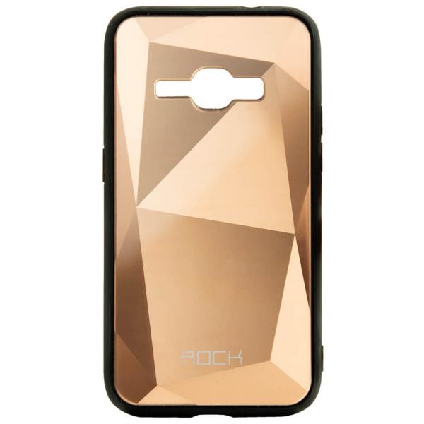 Накладка ROCK 3D Crystal  SAMSUNG J1 (2016) / J120 рожеве золото-0