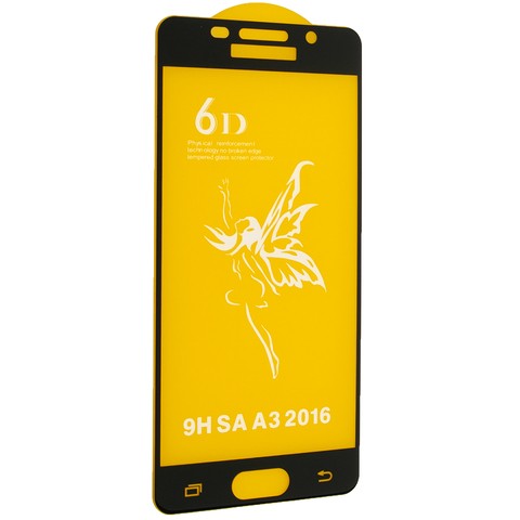 Захисне скло Silk Screen для SAMSUNG A3 (2016) / A310 black-0
