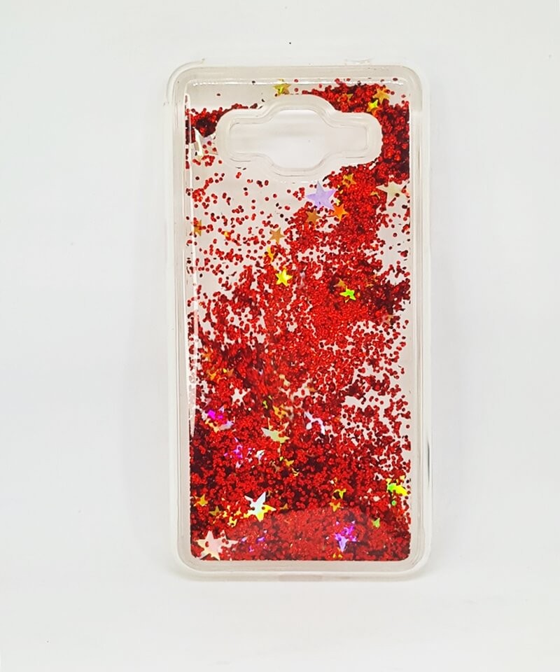 Накладка Aqua для Samsung J2 Prime (G532F)/Grand Prime G530/G531 "Золоті зірочки и червоний пісок"-0