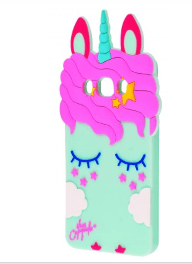 Накладка My Little Pony Unicorn для Samsung J7 (2015) J700  зелена-0