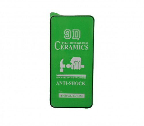Гнучке скло Ceramic для Samsung S23/S22 глянцеве з чорною рамкою-0
