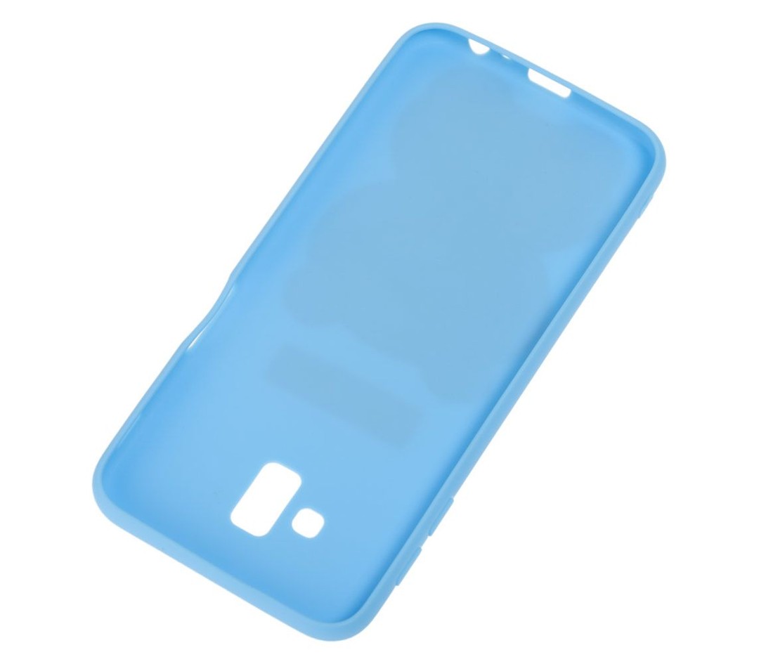 Накладка силіконова Ведмедик Love Me для Samsung J6 Plus (2018)/J615 (блакитна)-2