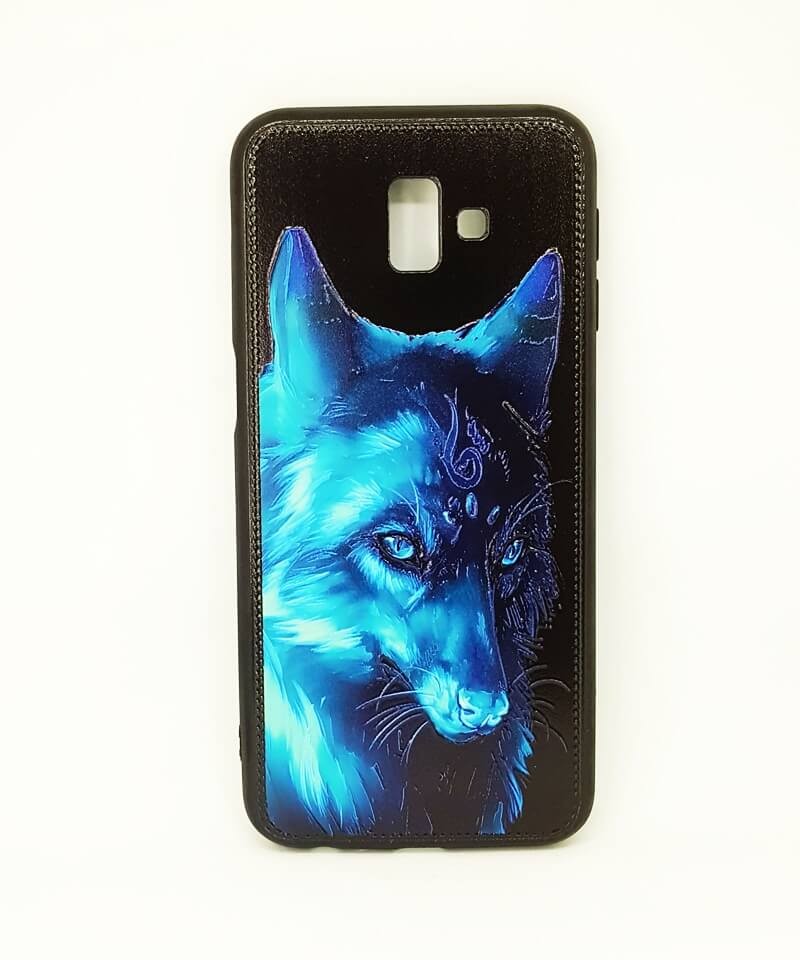 Накладка NIGHT CASE для  Samsung J6 Plus (2018)/J6  "Вовк" (світиться)-0