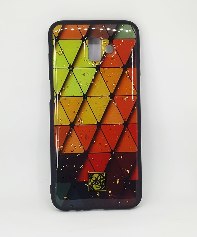Чохол Fasion 2в1 для Samsung J6 Plus "Трикутник"-0