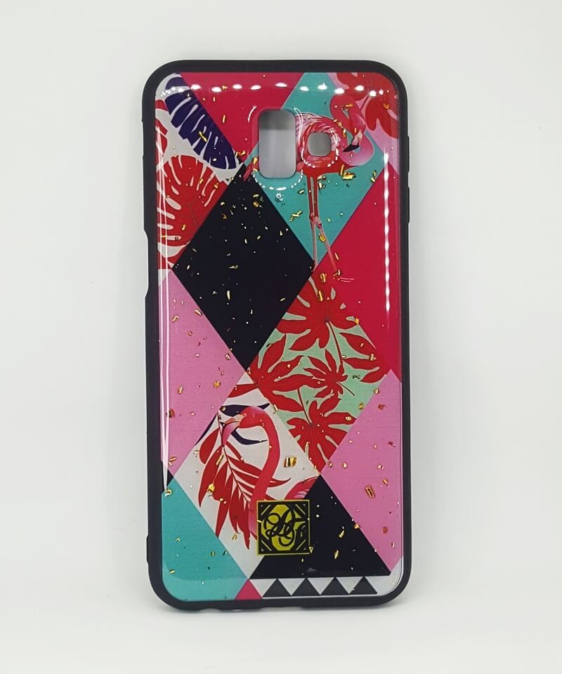 Чохол Fasion 2в1 для Samsung J6 Plus "Фламінго"-0