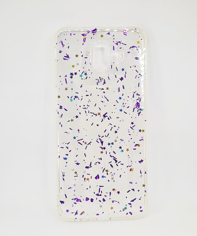 Чохол-накладка "Фольга" для Samsung J6 Plus (2018) фіолетовий-0