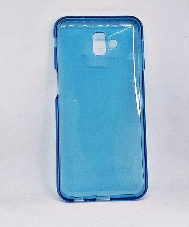 Накладка Cover для Samsung J6 plus блакитна (силіконова)-0
