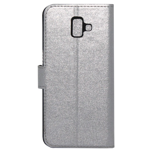 Книжка Bring Joy для Samsung J6 Plus (2018) J610 срібна-1