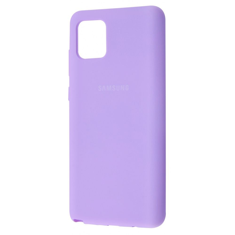 Silicone Cover Full Protective Samsung Galaxy Note 10 Lite (N770F) (light purple)-0