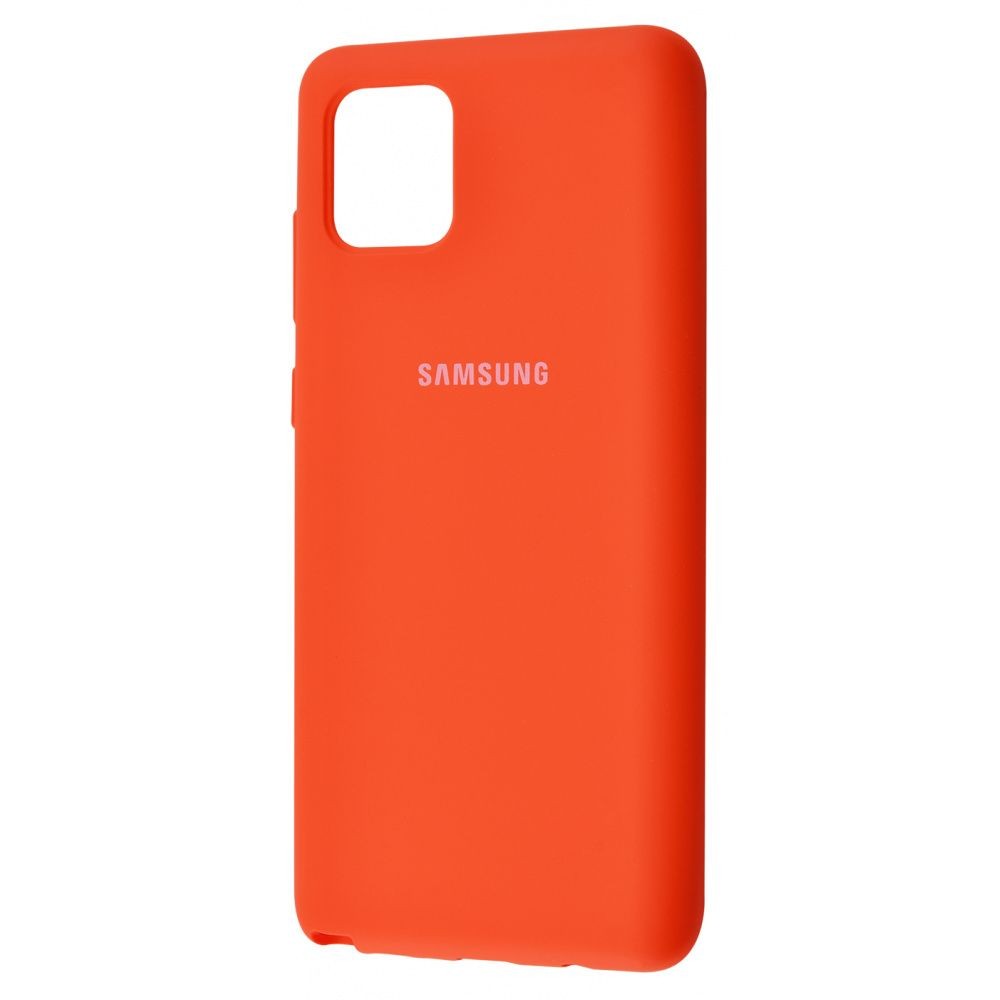 Silicone Cover Full Protective Samsung Galaxy Note 10 Lite (N770F) (orange)-0
