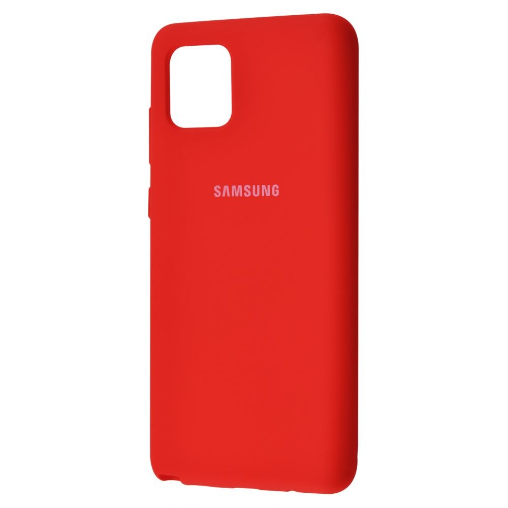 Silicone Cover Full Protective Samsung Galaxy Note 10 Lite (N770F) (red)-0