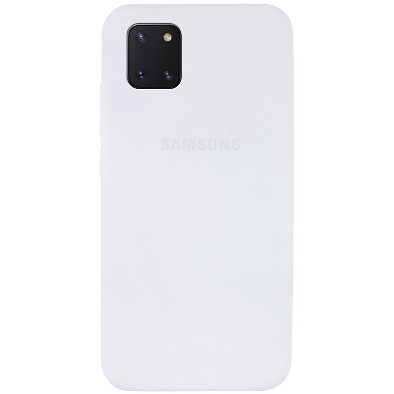 Silicone Cover Full Protective для Samsung Galaxy Note 10 Lite (A81) (White)-0